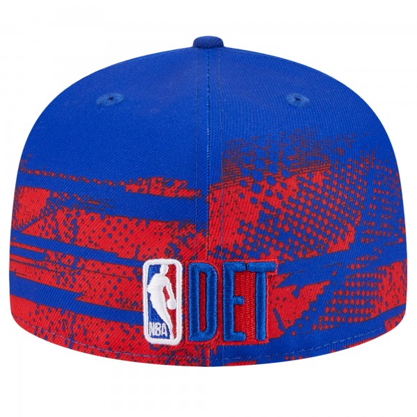Бейсболка Detroit Pistons New Era Blue Tip-Off 59FIFTY