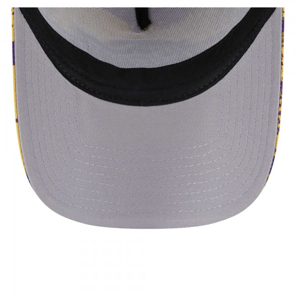 Бейсболка Los Angeles Lakers New Era Tip Off A-Frame Trucker 9FORTY - Purple/Gold