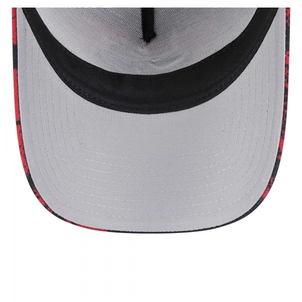 Бейсболка Miami Heat New Era Black/Red Tip Off A-Frame Trucker 9FORTY