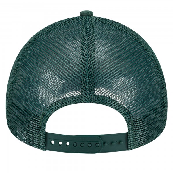 Бейсболка Milwaukee Bucks New Era Hunter Green/Cream Tip Off A-Frame Trucker 9FORTY