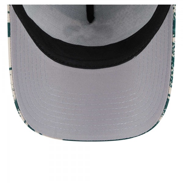 Бейсболка Milwaukee Bucks New Era Hunter Green/Cream Tip Off A-Frame Trucker 9FORTY