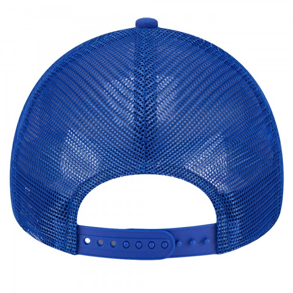 Бейсболка New York Knicks New Era Blue/Orange Tip Off A-Frame Trucker 9FORTY