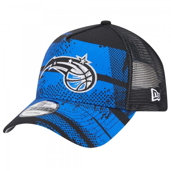 Бейсболка Orlando Magic New Era Tip Off A-Frame Trucker 9FORTY - Black/Blue