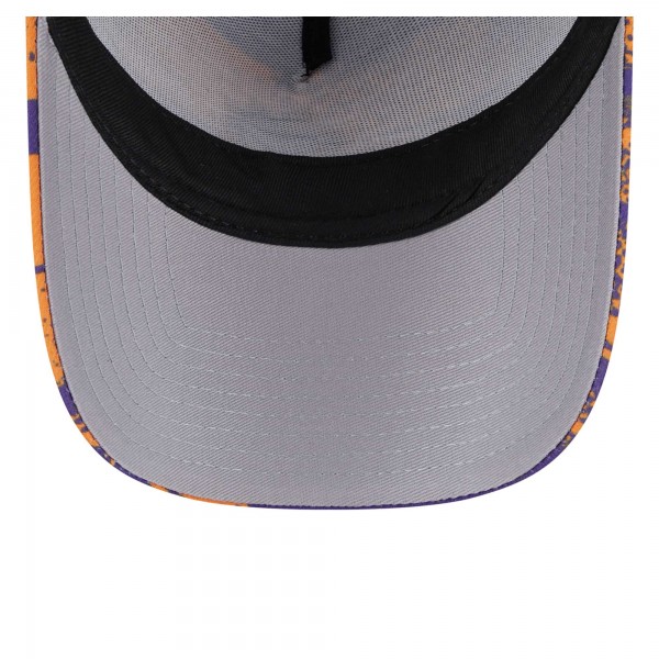 Бейсболка Phoenix Suns New Era Purple/Orange Tip Off A-Frame Trucker 9FORTY