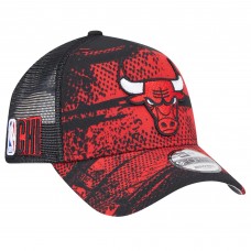 Бейсболка Chicago Bulls New Era Tip Off A-Frame Trucker 9FORTY - Black/Red