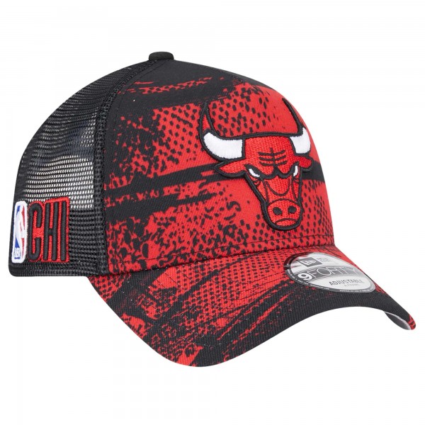 Бейсболка Chicago Bulls New Era Tip Off A-Frame Trucker 9FORTY - Black/Red
