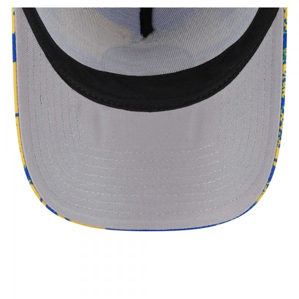 Бейсболка Golden State Warriors New Era Tip Off A-Frame Trucker 9FORTY - Royal/Gold