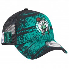 Бейсболка Boston Celtics New Era Tip Off A-Frame Trucker 9FORTY - Black/Kelly Green