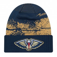 Шапка New Orleans Pelicans New Era Navy Tip-Off Cuffed Knit