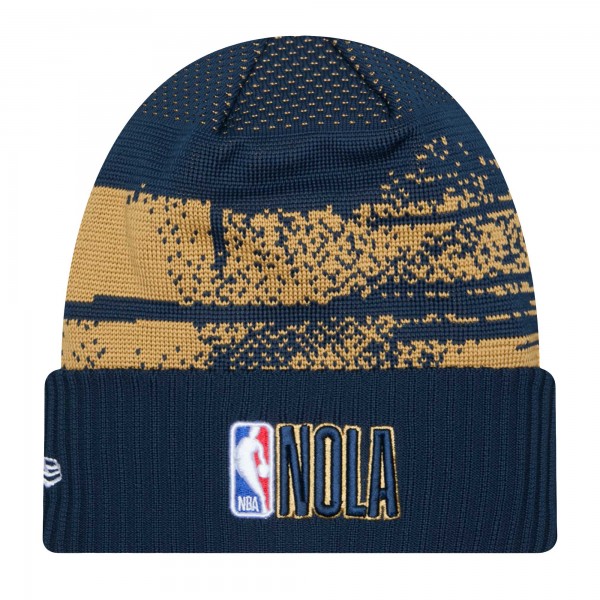 Шапка New Orleans Pelicans New Era Navy Tip-Off Cuffed Knit