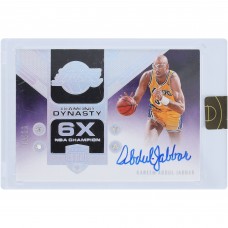 Kareem Abdul-Jabbar Los Angeles Lakers Autographed 2021-22 Panini Eminence Quad Diamond #DDS-KJA #10/10 Card