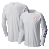 New York Yankees Columbia White Terminal Tackle Long Sleeve T-Shirt