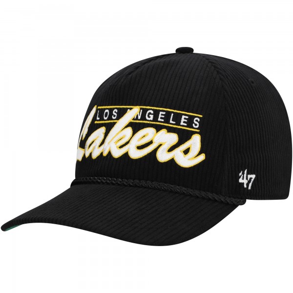 Бейсболка Los Angeles Lakers 47   Double Header Sidepatch Cord Hitch - Black