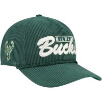 Бейсболка Milwaukee Bucks 47 Green Double Header Sidepatch Cord Hitch