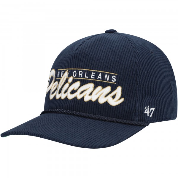 Бейсболка New Orleans Pelicans 47 Navy Double Header Sidepatch Cord Hitch