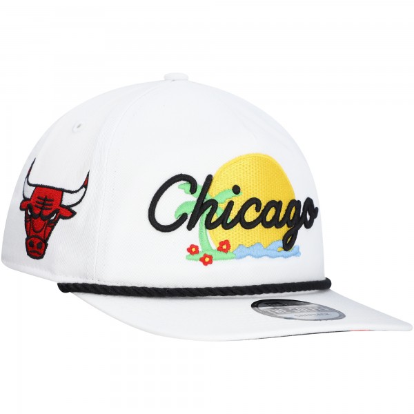 Бейсболка Chicago Bulls New Era Island Oasis Golfer - White