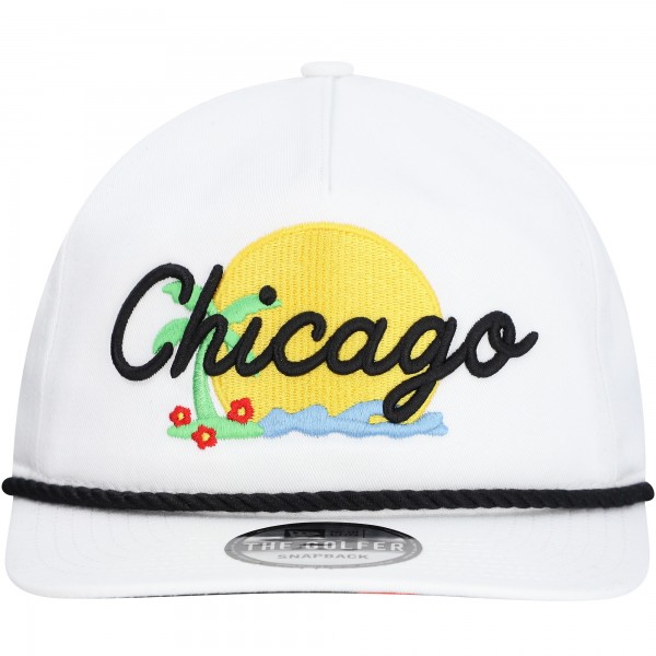 Бейсболка Chicago Bulls New Era Island Oasis Golfer - White