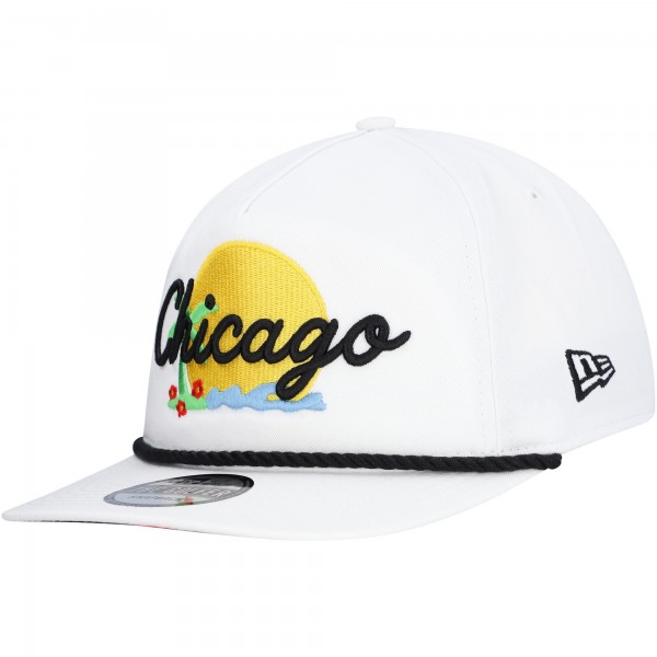 Бейсболка Chicago Bulls New Era Island Oasis Golfer - White