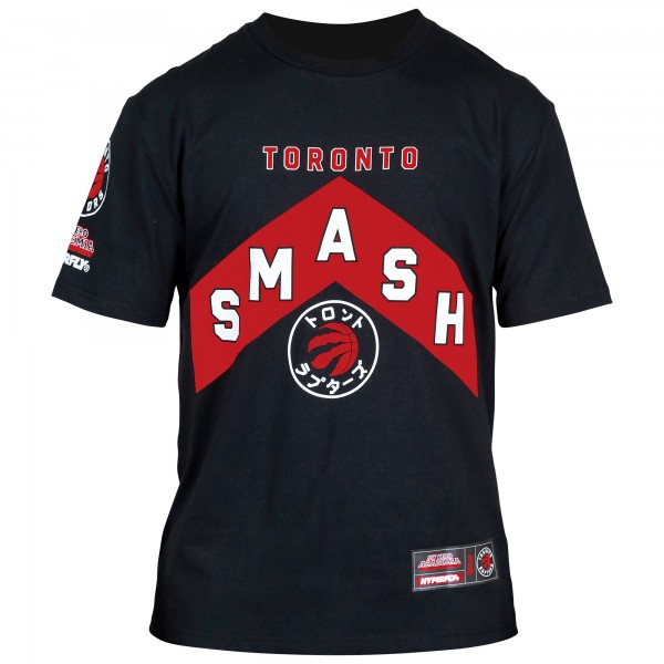 Unisex Toronto Raptors Hyperfly Black NBA x My Hero Academia All Might Smash T-Shirt