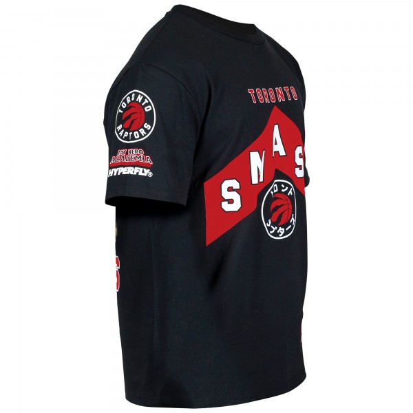 Unisex Toronto Raptors Hyperfly Black NBA x My Hero Academia All Might Smash T-Shirt