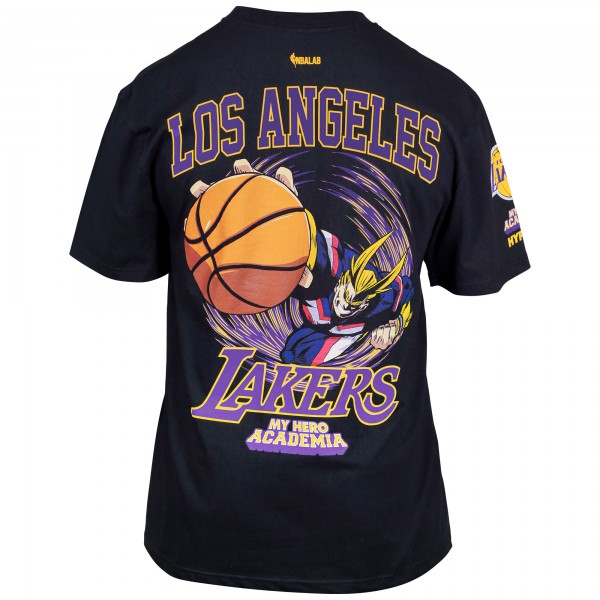 Футболка Los Angeles Lakers Hyperfly Unisex NBA x My Hero Academia All Might Smash - Black