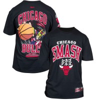 Футболка Chicago Bulls Hyperfly Unisex NBA x My Hero Academia All Might Smash - Black
