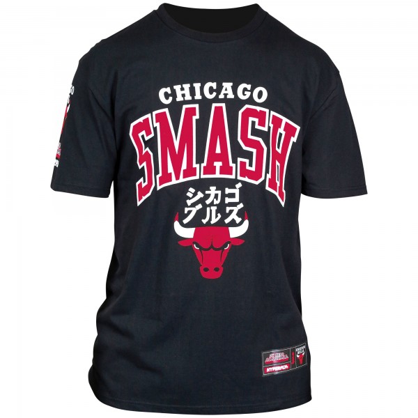 Футболка Chicago Bulls Hyperfly Unisex NBA x My Hero Academia All Might Smash - Black