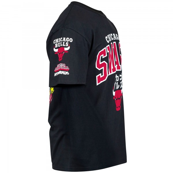 Футболка Chicago Bulls Hyperfly Unisex NBA x My Hero Academia All Might Smash - Black