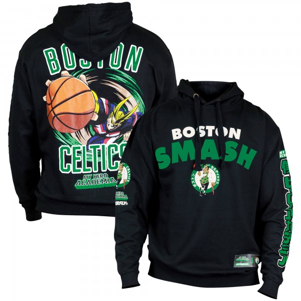 Толстовка Boston Celtics Hyperfly Unisex NBA x My Hero Academia All Might Smash - Black