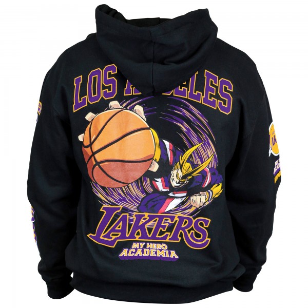 Толстовка Los Angeles Lakers Hyperfly Unisex NBA x My Hero Academia All Might Smash - Black