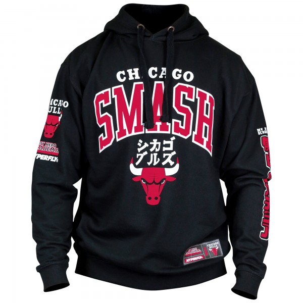 Толстовка Chicago Bulls Hyperfly Unisex NBA x My Hero Academia All Might Smash - Black