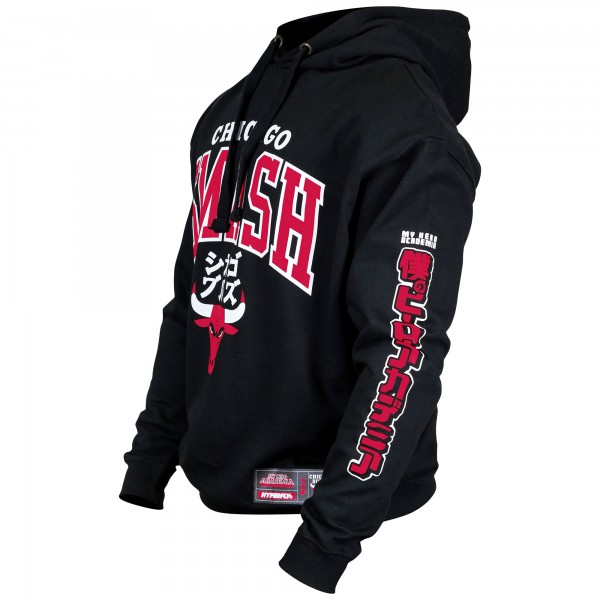 Толстовка Chicago Bulls Hyperfly Unisex NBA x My Hero Academia All Might Smash - Black