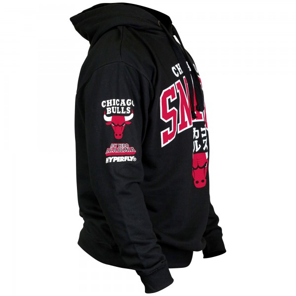 Толстовка Chicago Bulls Hyperfly Unisex NBA x My Hero Academia All Might Smash - Black