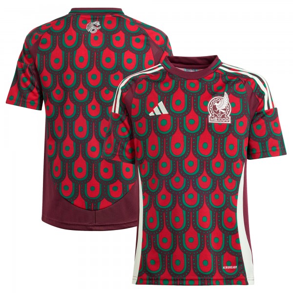 Подростковая Mexico National Team adidas 2024 Home Replica Jersey - Burgundy