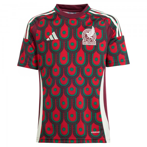 Подростковая Mexico National Team adidas 2024 Home Replica Jersey - Burgundy