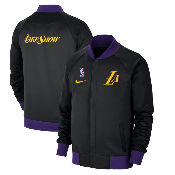 Los Angeles Lakers Nike Black 2024/25 City Edition Authentic Showtime Performance Full-Zip Jacket