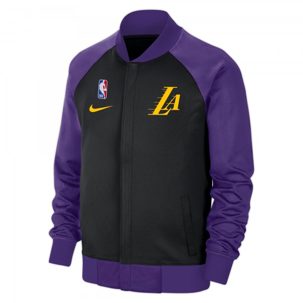 Кофта на молнии Los Angeles Lakers Nike Black 2024/25 City Edition Authentic Showtime Performance