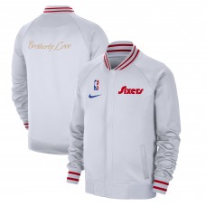 Кофта на молнии Philadelphia 76ers Nike 2024/25 City Edition Authentic Showtime Performance - White