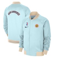 Кофта на молнии San Antonio Spurs Nike 2024/25 City Edition Authentic Showtime Performance - Light Blue
