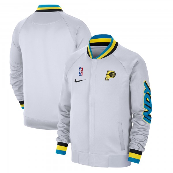 Кофта на молнии Indiana Pacers Nike 2024/25 City Edition Authentic Showtime Performance - White