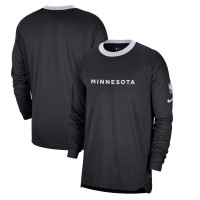 Футболка с длинным рукавом Minnesota Timberwolves Nike 2024/25 City Edition Authentic Pregame Performance Shooting - Black