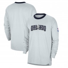 Футболка с длинным рукавом Orlando Magic Nike 2024/25 City Edition Authentic Pregame Performance Shooting - Silver
