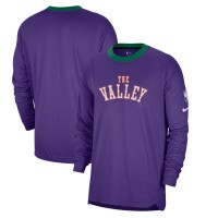Футболка с длинным рукавом Phoenix Suns Nike 2024/25 City Edition Authentic Pregame Performance Shooting - Purple