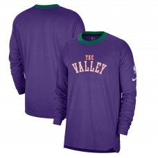 Футболка с длинным рукавом Phoenix Suns Nike 2024/25 City Edition Authentic Pregame Performance Shooting - Purple