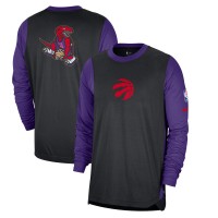 Футболка с длинным рукавом Toronto Raptors Nike 2024/25 City Edition Authentic Pregame Performance Shooting - Black