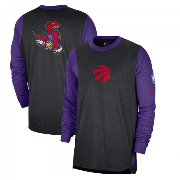 Футболка с длинным рукавом Toronto Raptors Nike 2024/25 City Edition Authentic Pregame Performance Shooting - Black