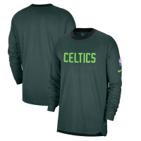 Футболка с длинным рукавом Boston Celtics Nike 2024/25 City Edition Authentic Pregame Performance Shooting - Green