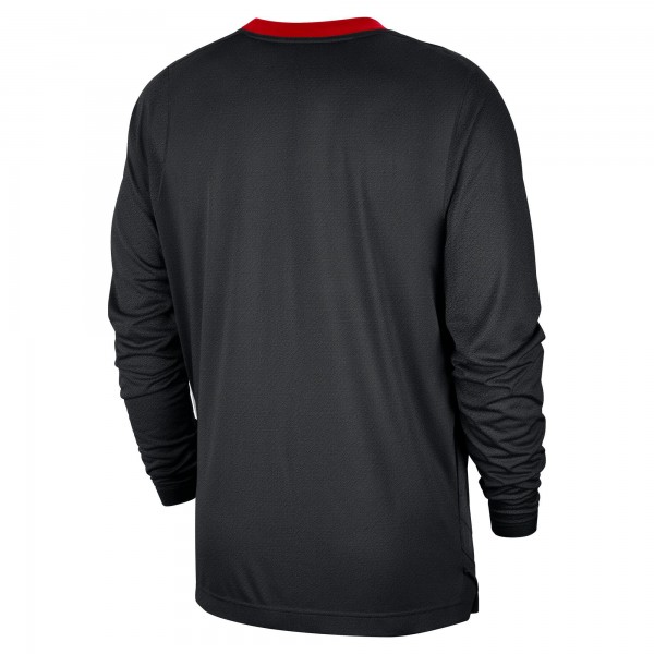 Футболка с длинным рукавом Houston Rockets Nike 2024/25 City Edition Authentic Pregame Performance Shooting - Black/Red