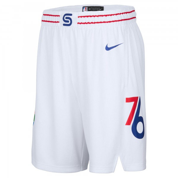 Шорты Philadelphia 76ers Nike 2024/25 City Edition Swingman - White