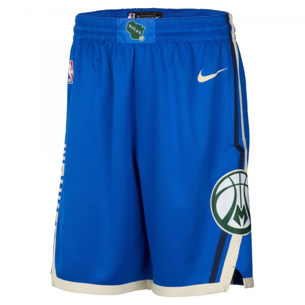 Шорты Milwaukee Bucks Nike 2024/25 City Edition Swingman - Royal
